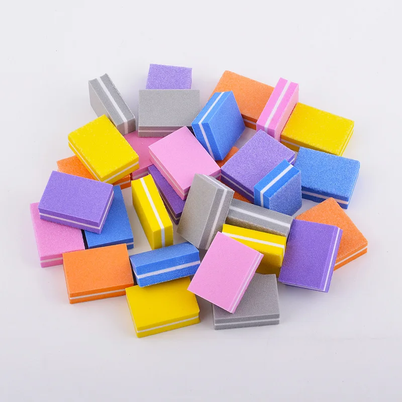 10/20/30pcs Professional Nail File Nail Sanding Block Double-sided Mini Buffer Sponge Polishing Pedicure Manicure Tool Supplies