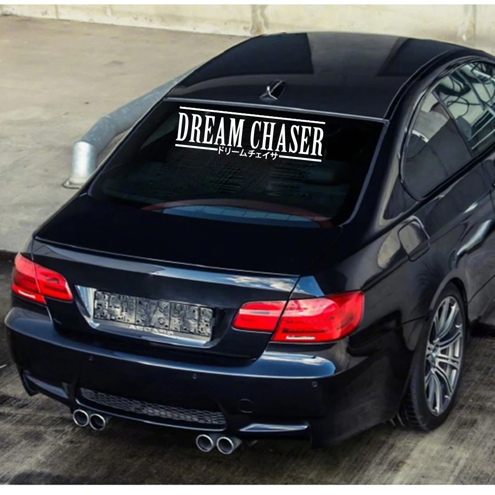 Dream Chaser Japanese Decal Sticker - Illest Lowered JDM Stance Drift Slammed Auto Vehicle Windscreen Windshield Vinyl Decor