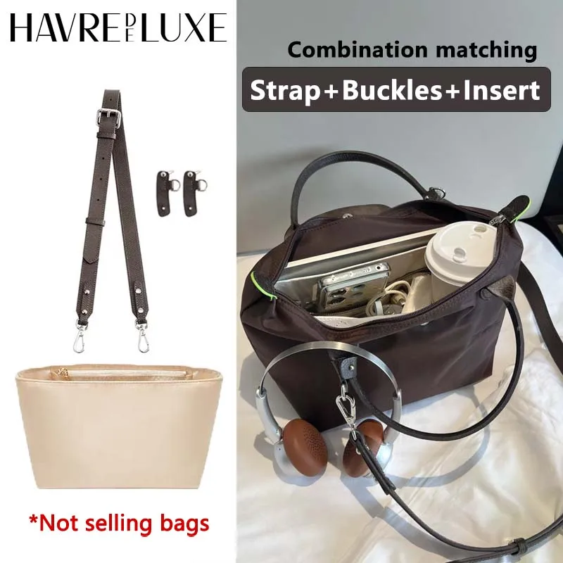 

Leather Replacement Crossbody Bag Strap Insert For Longchamp S Durable Fashion Without Punching Modification Bag Accessories