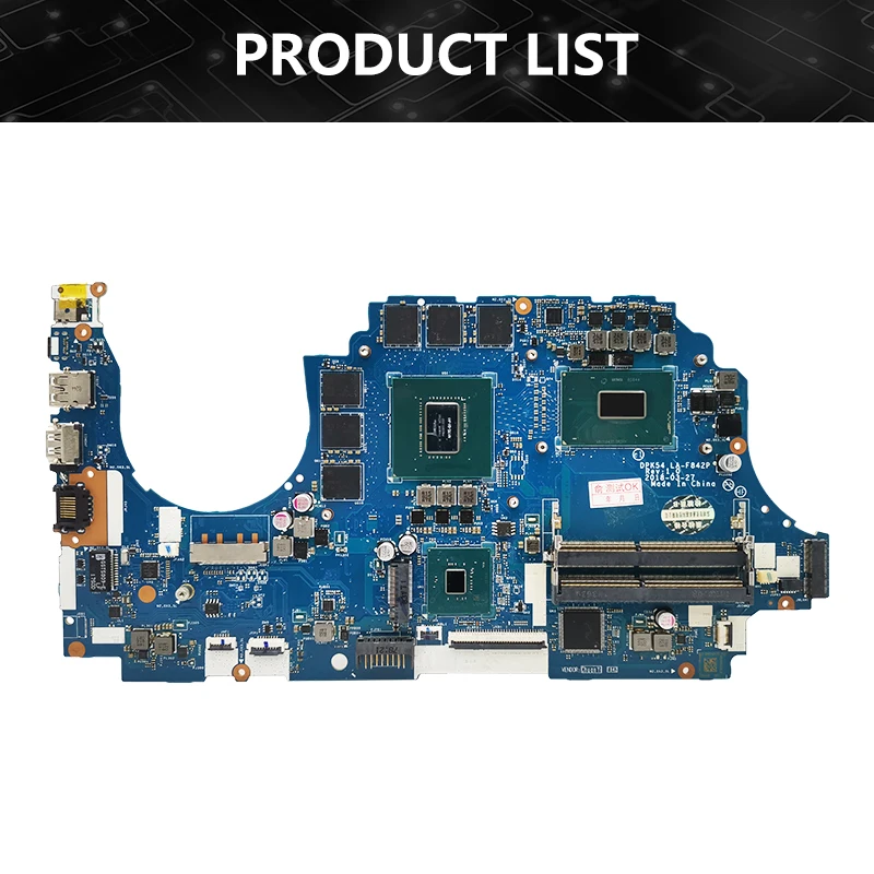 Placa base L20304-001 para portátil HP 15-CX, L20304-501 de ordenador portátil con L20304-601, GTX1060, LA-F842P, I7-8750H