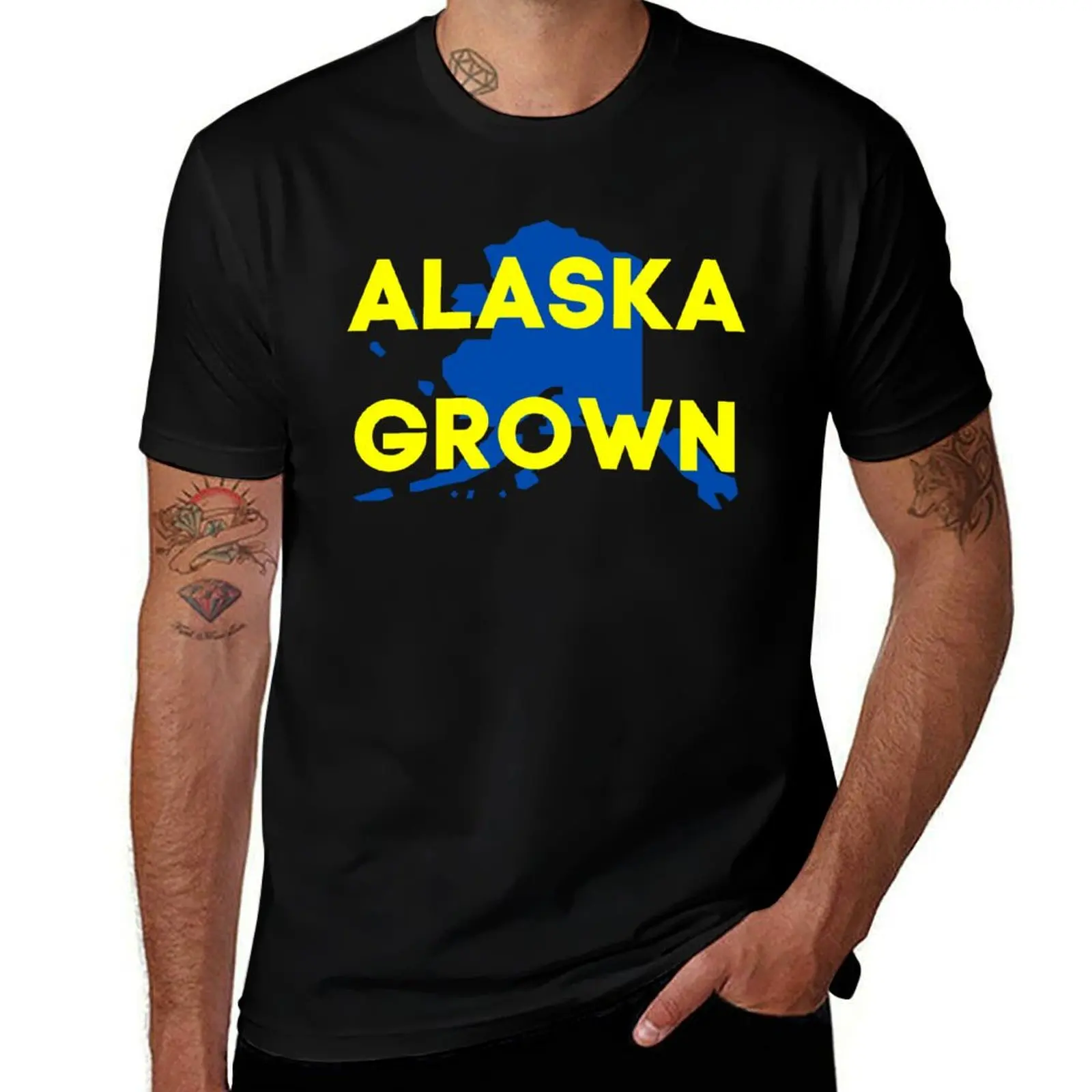 

Alaska Grown T-Shirt man t shirts high quality luxury brand essential t shirt T-Shirt