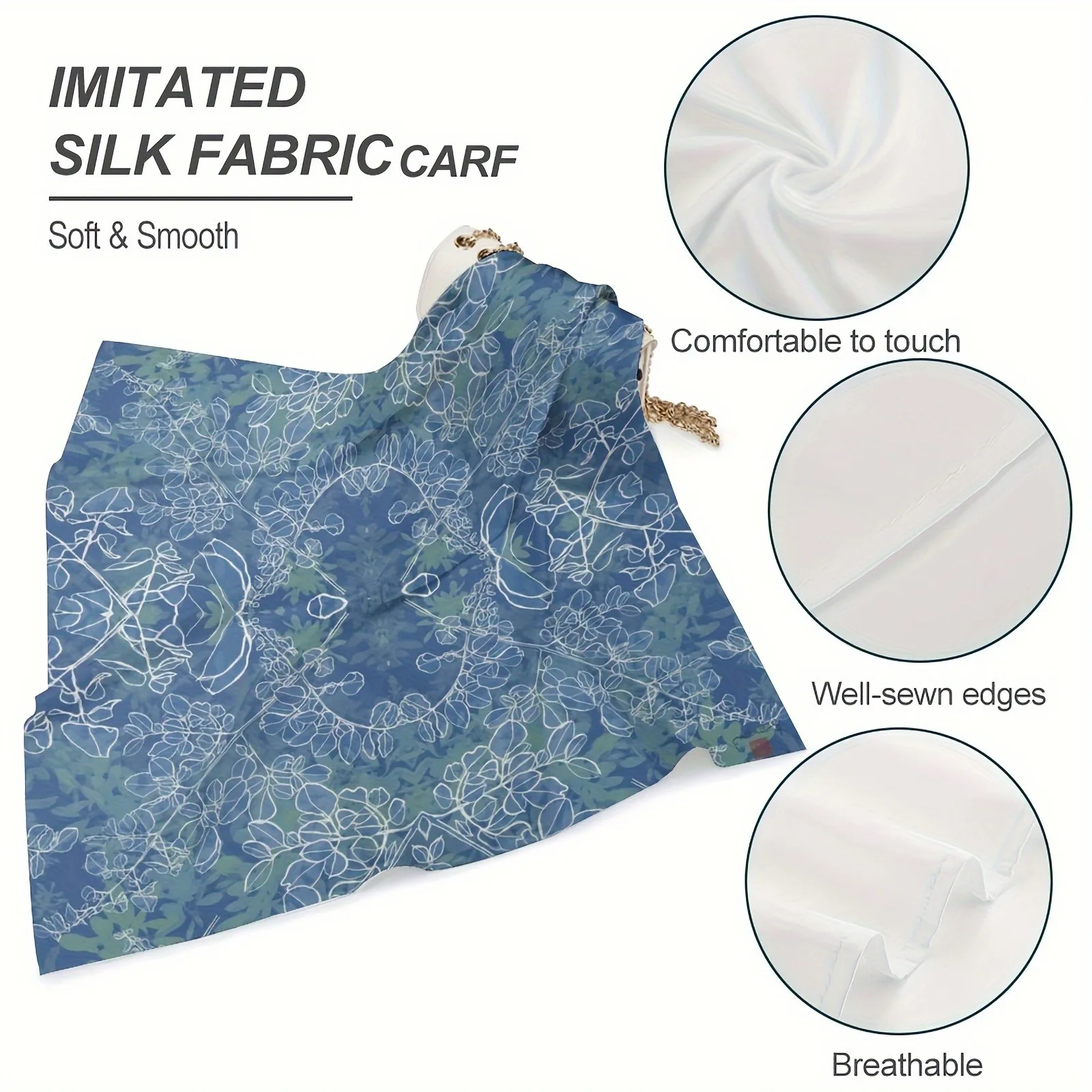 1pc Customized Scarf You can design your own patterns on the soft scarf.