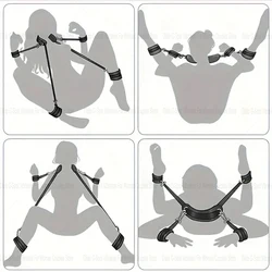 Adult Couples Handcuffs Soft Wrist Ankle Cuffs BDSM Sex Toys For Women Men Bondage Slave Restraints Fetish SM Slave Sex Shop