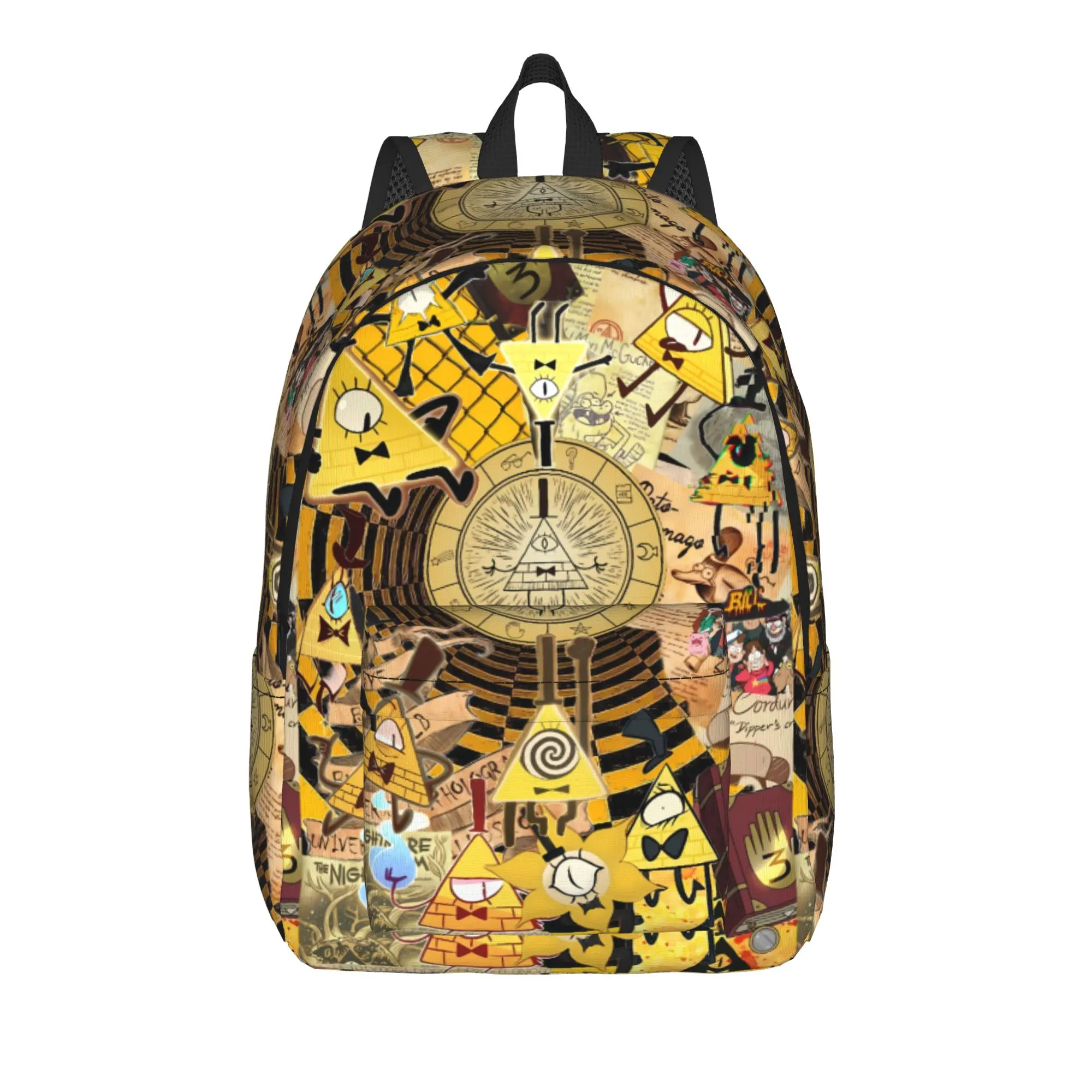 Bill Cipher  Backpack Gravitys Anime Falls Student Polyester University Backpacks Big Casual High School Bags Rucksack
