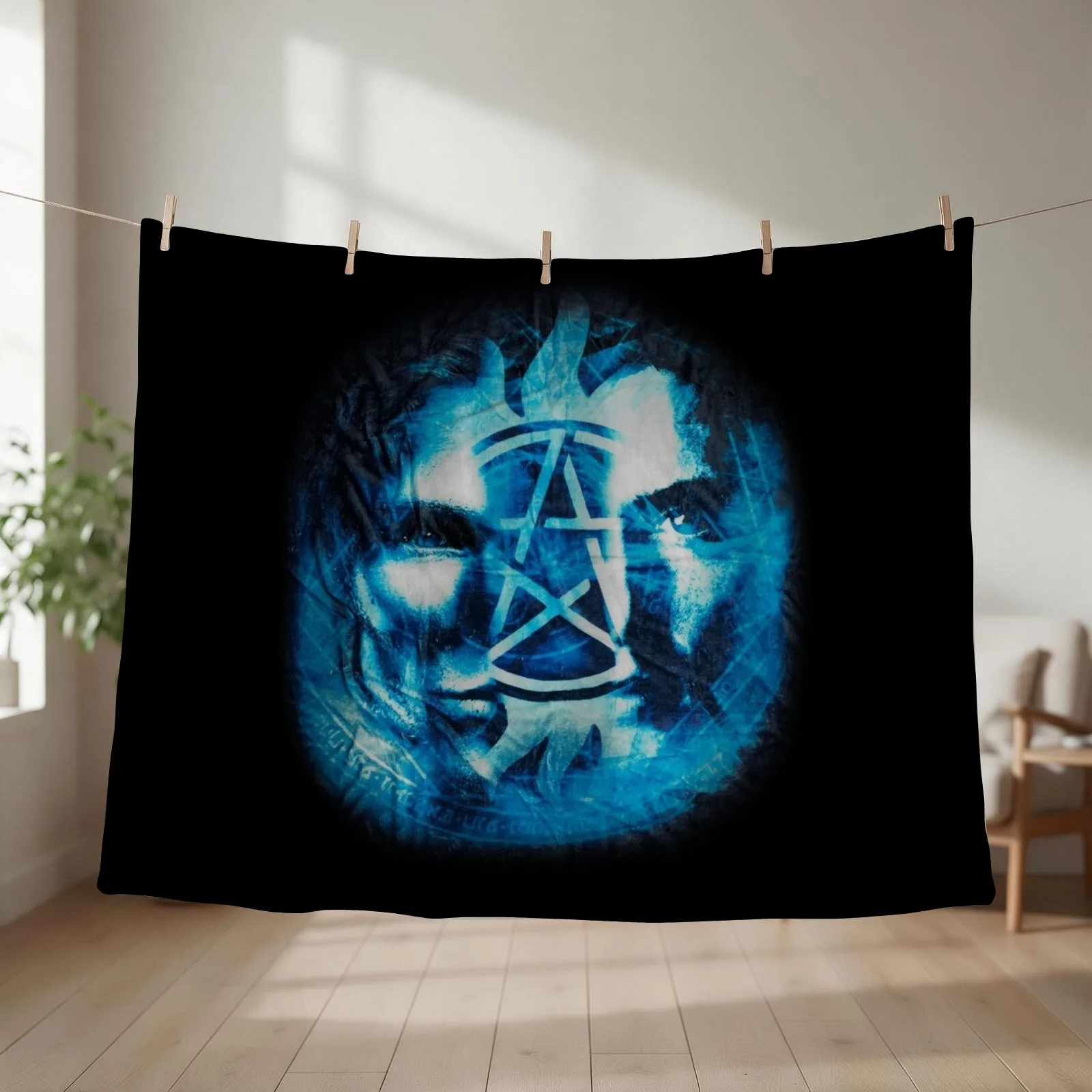 The Winchesters Sign Throw Blanket couch cozy soft plush fuzzy picnic outdoor blanket
