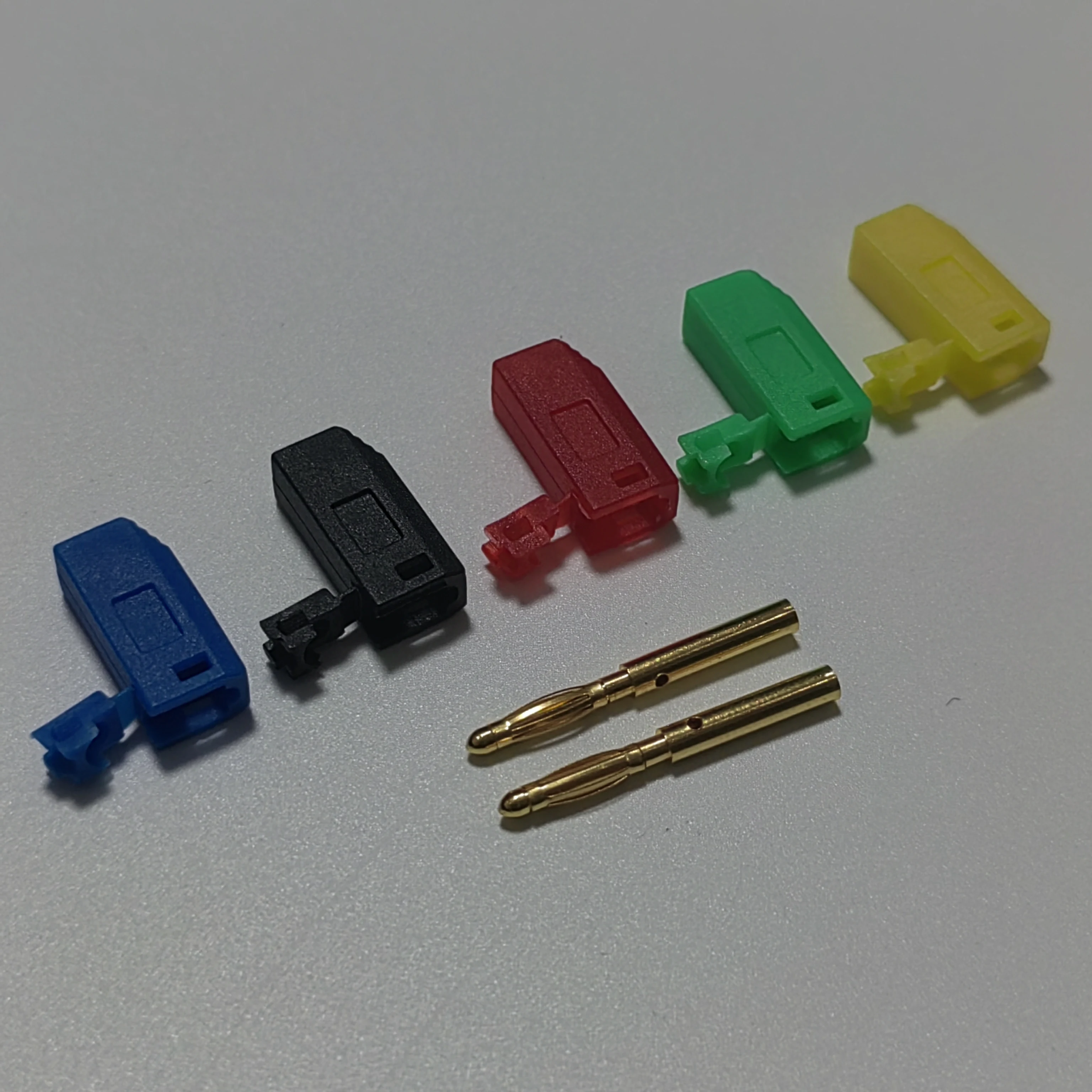 10PCS 2MM Banana Plug Gold Plating Stackable Electrical Connector Accessories 5 Colors