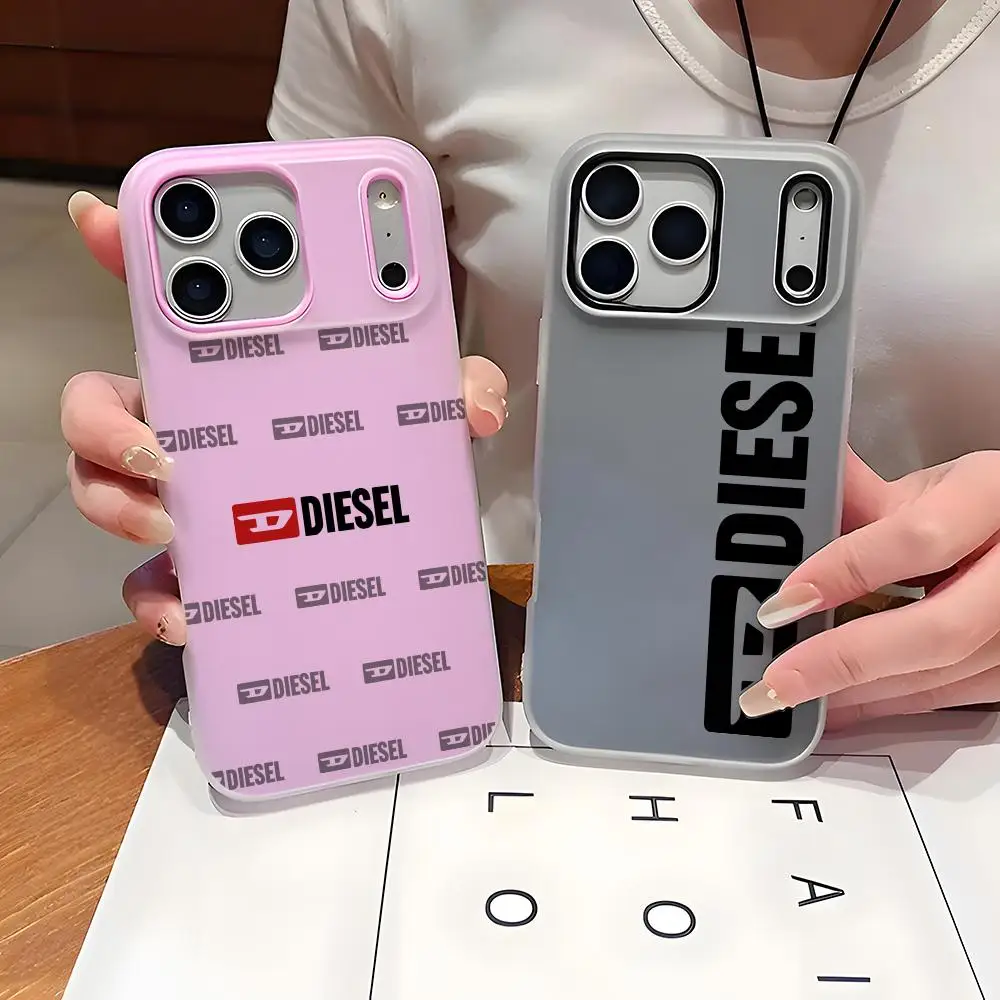 Phone Case Slim Clear Jelly Case For Phone 17-12, Soft TPU Shockproof Anti-Yellowing Cover Fashion D-Dieseles