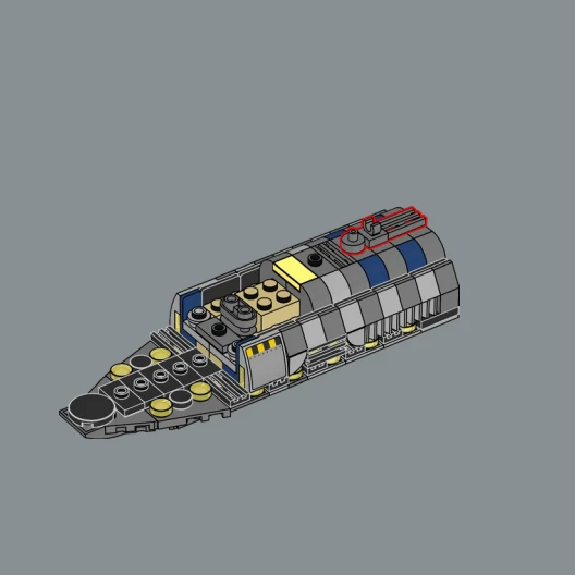 MOC Star Unsichtbare Hand-Raumschiff-Bausteine-Sets, kompatibel mit Legoed-Partikeln, geeignet für Weihnachtsgeschenke 75377