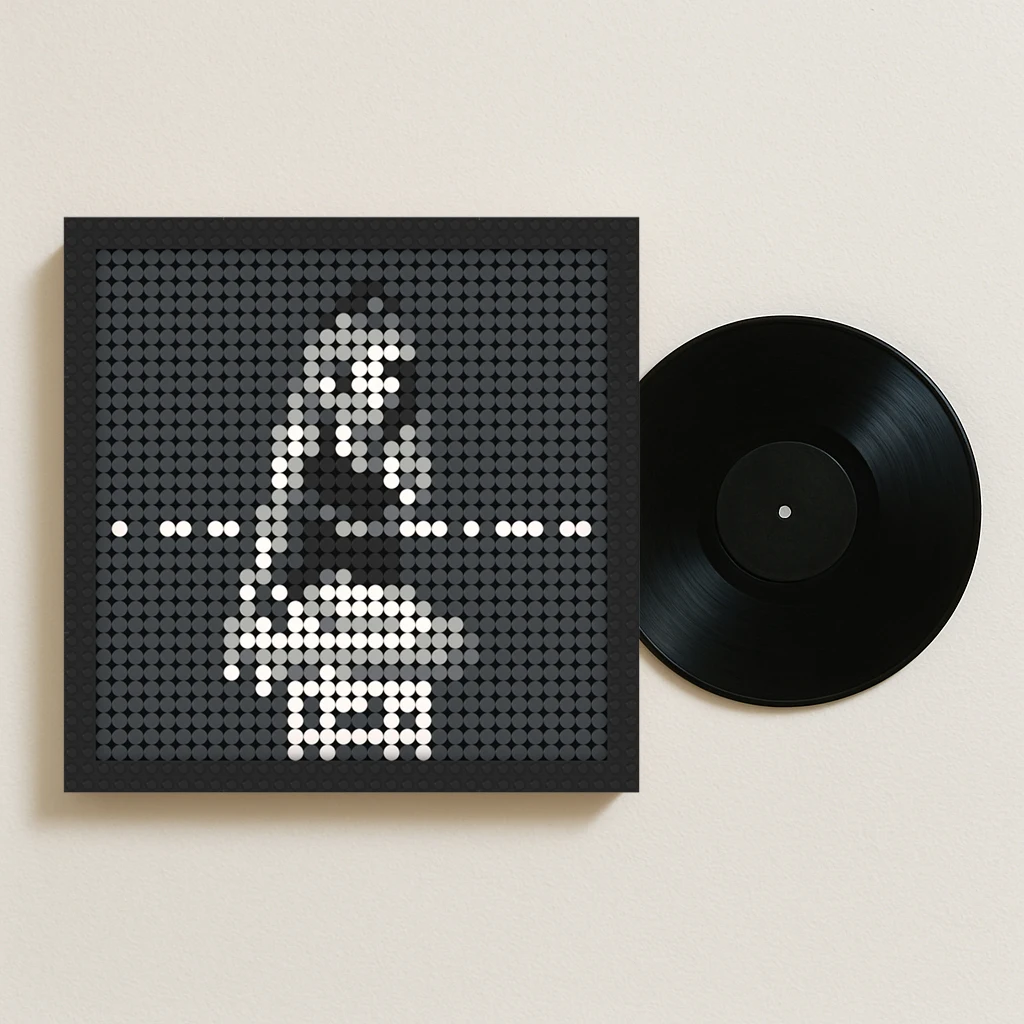 

Альбом Арианы Гранде (поп-музыка): Мозаика из строительных блоков, пиксель-арт, картина из кирпичиков, декор для дома, настенный постер