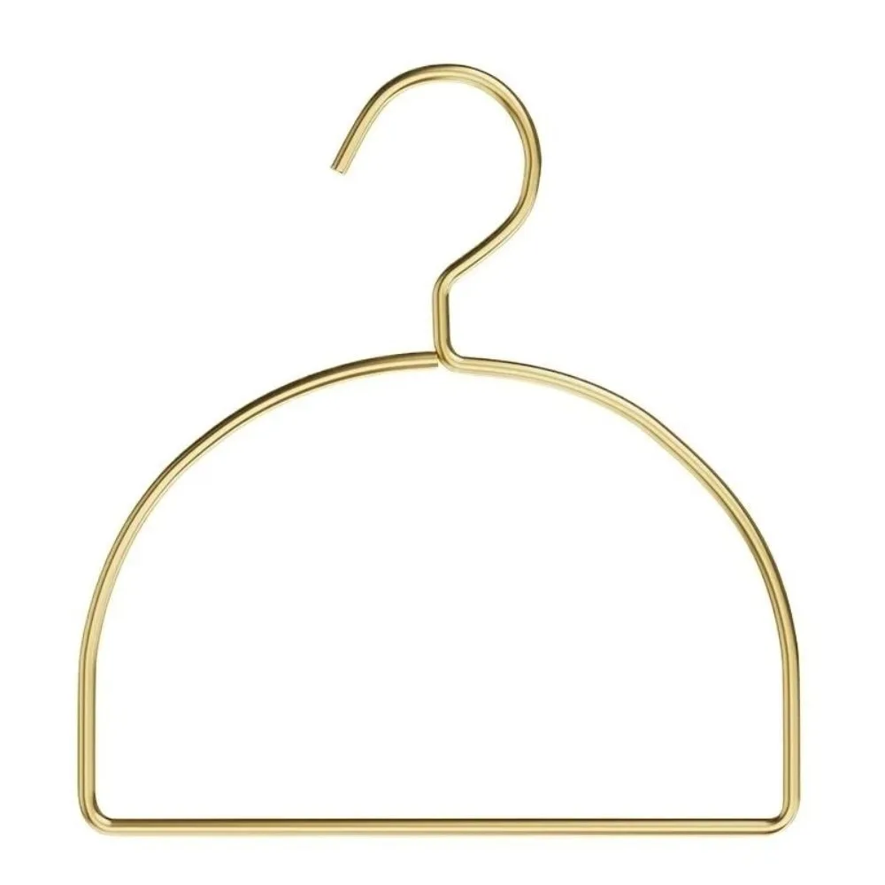 Multi-function Gold Scarf Hangers Half Round Iron Pants Shelf Smooth Polished Finish Clothes Rack for Adult