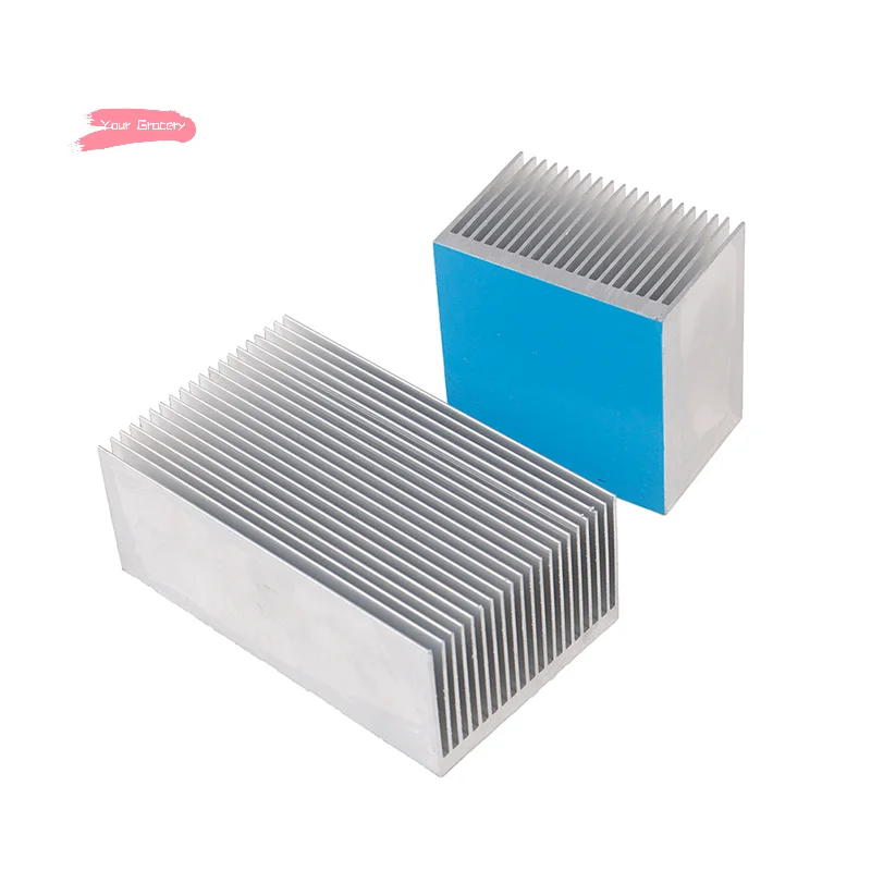 Disipador de Calor de Aleación de Aluminio Plateado Y-Aluminum, 60*60/100*60mm, Almohadilla de Enfriamiento para Chip LED IC, Radiador