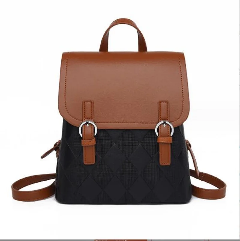 2025 New Fashion Preppy Style High Quality Leather Backpacks School Bag Women Large Capacity Travel Shoulder Bags Totes Backpack