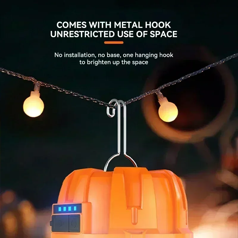 BALDR Powerful USB Rechargeable Camping Lights Built-in Battery Outdoor Camping BBQ Tents Hanging Lantern Emergency Power Bank image 5