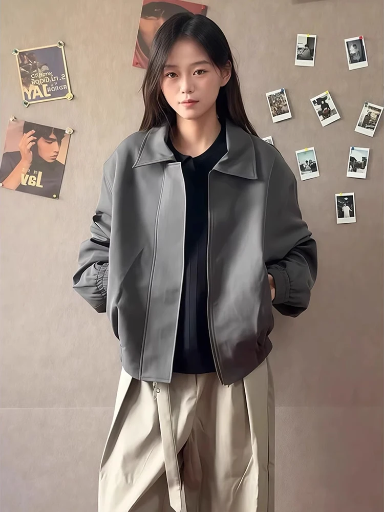 

ey ort Baseball Jaet for Men Pilot Sle Cleanfit Coat Loose Fit Autumn Faionable Youthful American Sle Jaet