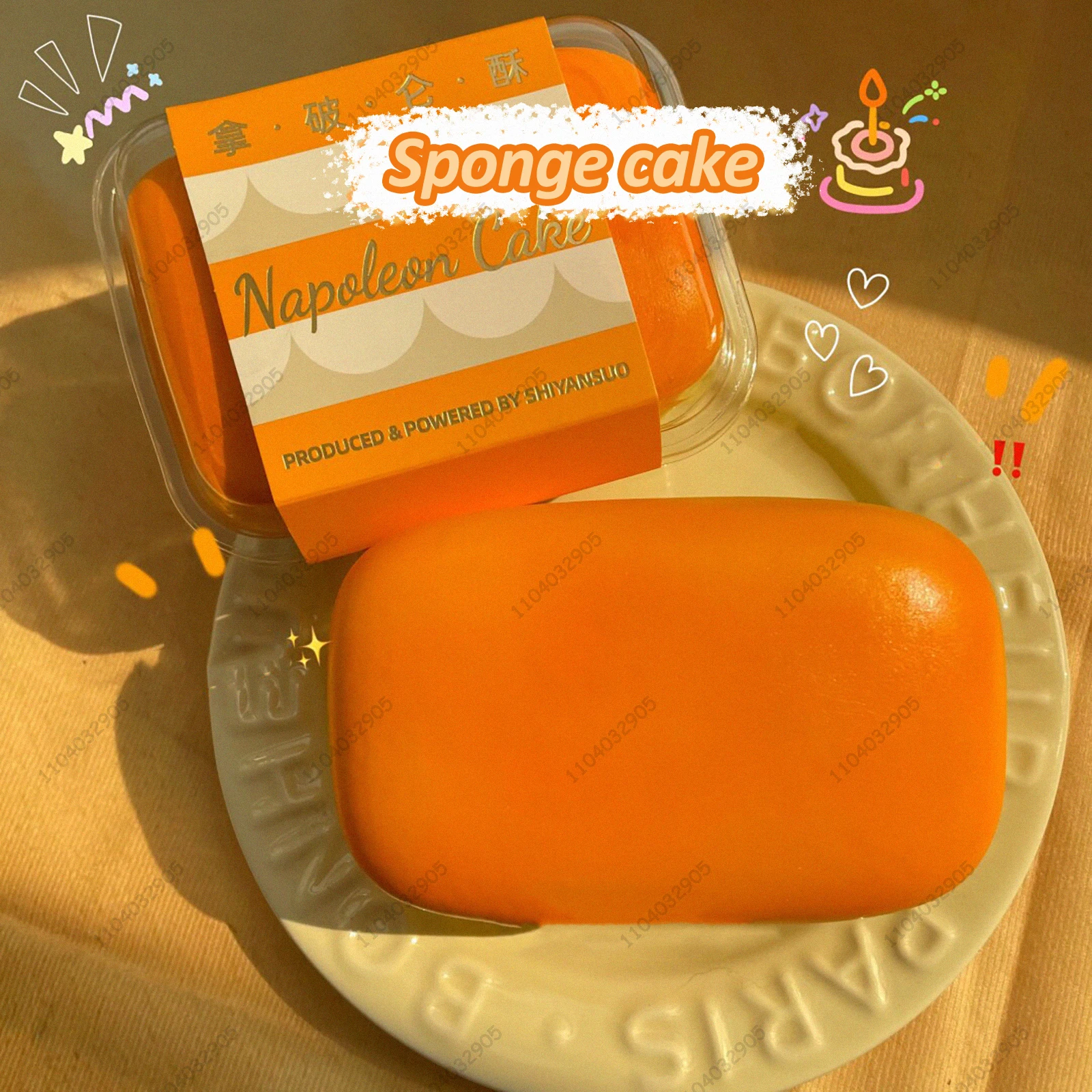 Pound Cake Slow Rising Squishy Cheese Cake Sponge Cake Lava Cake Slow Rebound Squeeze Toy Stress Release Hand Relax Gift Toy