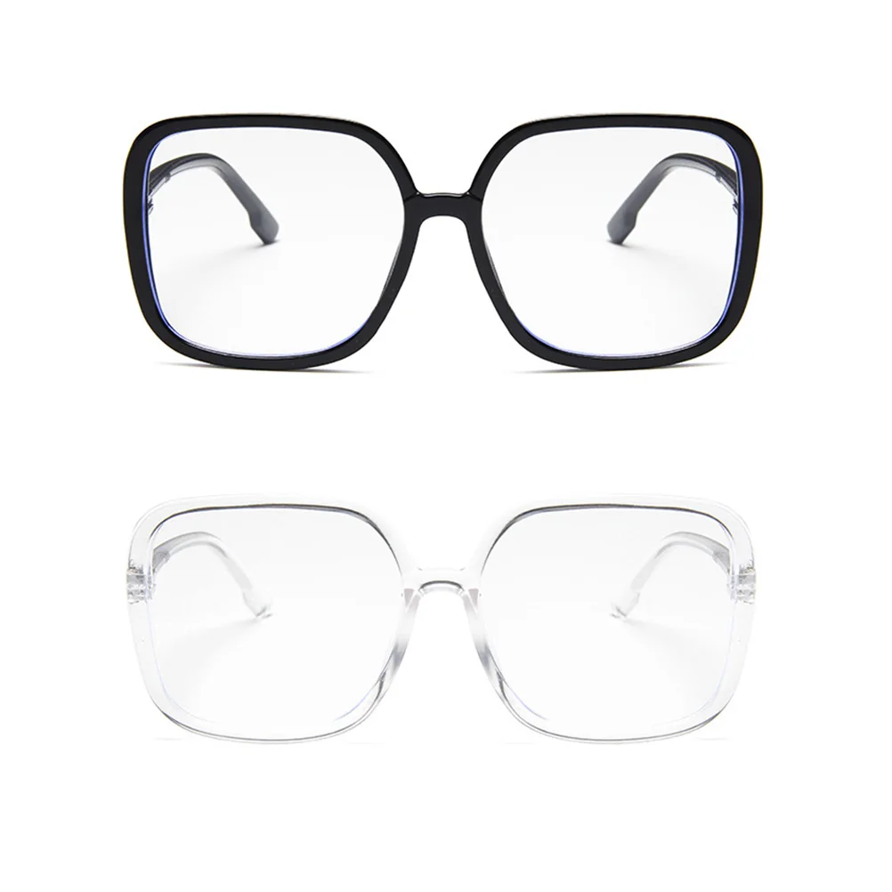 

2pcs Party Eyewear Wild Design Glasses Decorative Photo Props Beach Lightweight Stylish Men Women Black White Costume