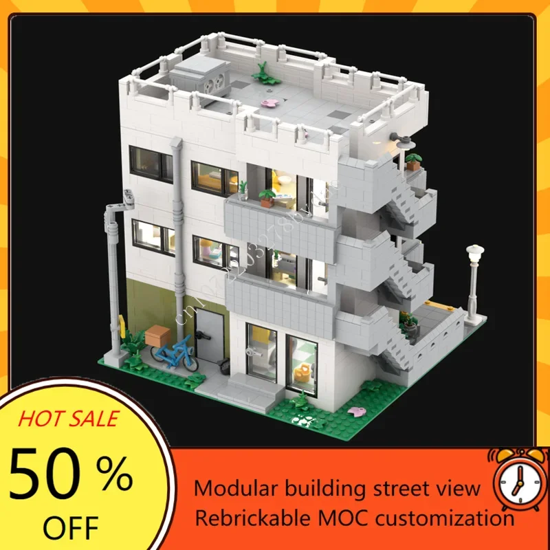 3711PCS de Moderne Modulaire MOC Creatieve street view Model Aangepaste Puzzel Architectuur DIY Onderwijs Assemblage Model Speelgoed Geschenken