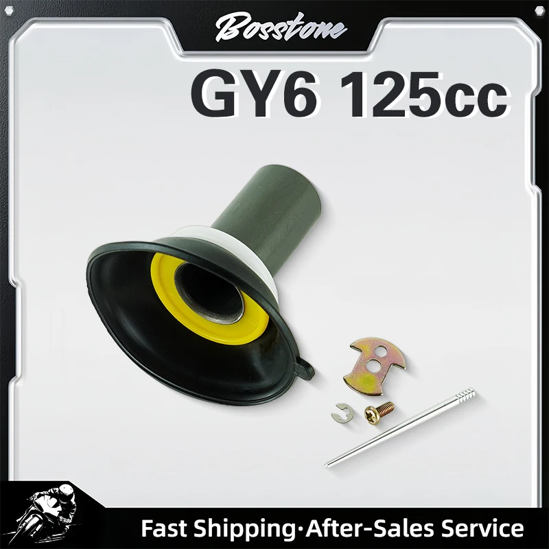 Motorcycle Carburetor 22mm Diaphragm Membrane with Slide and Needle For GY6 125cc 152QMI PD24J