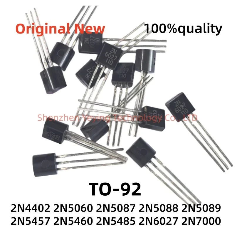 10Pcs/Lot 100% New 2N4402 2N5060 2N5087 2N5088 2N5089 2N5457 2N5460 2N5485 2N6027 To-92 Transistor New