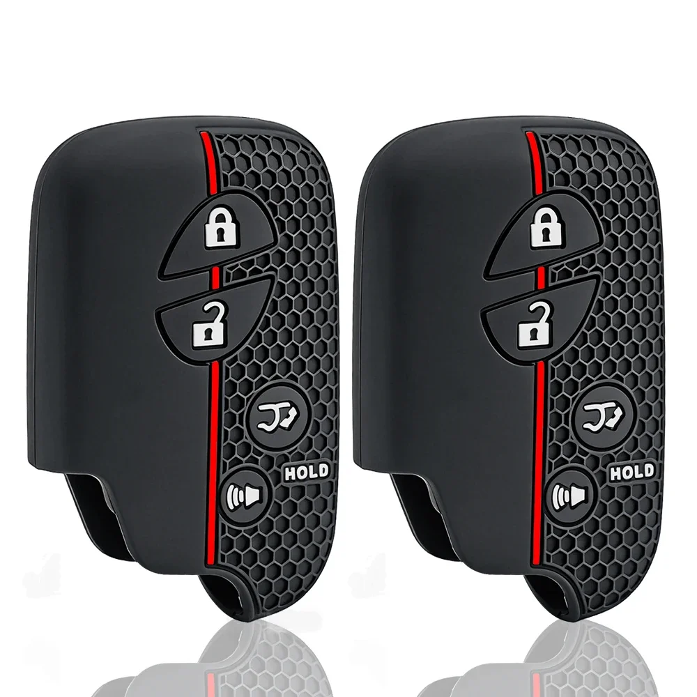 4Buttons Remote Silicone Key Fob Cover Case Keychain For Lexus CT200h GX460 IS250 IS350 RX450h ES330 ES350 LS460 GS300 450h 460h