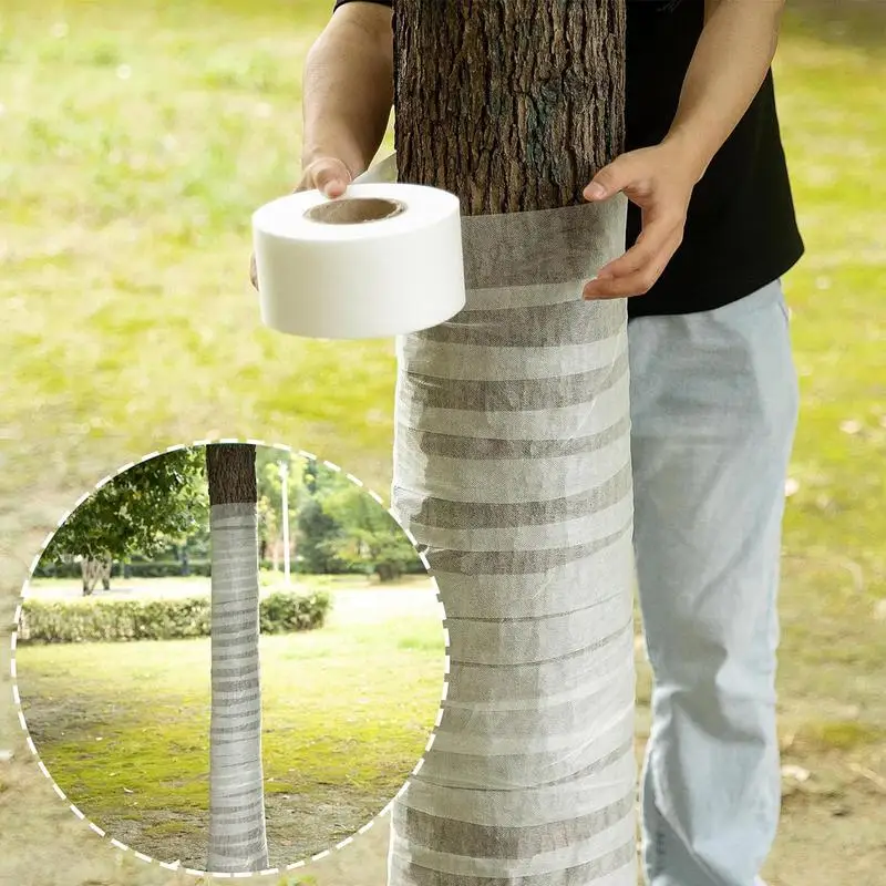 Tree Protector Wrap ฤดูหนาว Tree Trunk พุ่มไม้พืช Antifreeze ผ้าพันแผลเทป Entangled ผ้าฝ้ายสวนอุปกรณ์เสริม