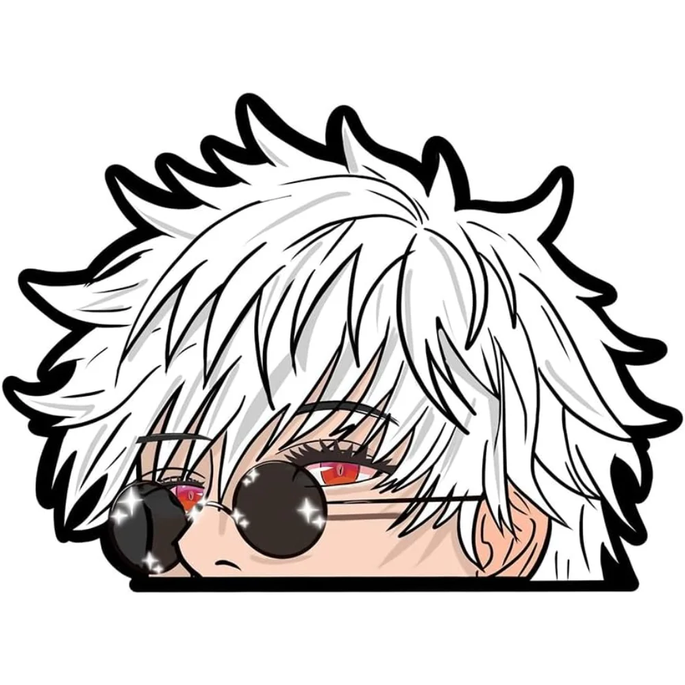 

Sunglasses Anime Peek Car Accessories Decals DIY Decoration Window Laptop Luggage Bumper Stickers for Motorcycle Trunk