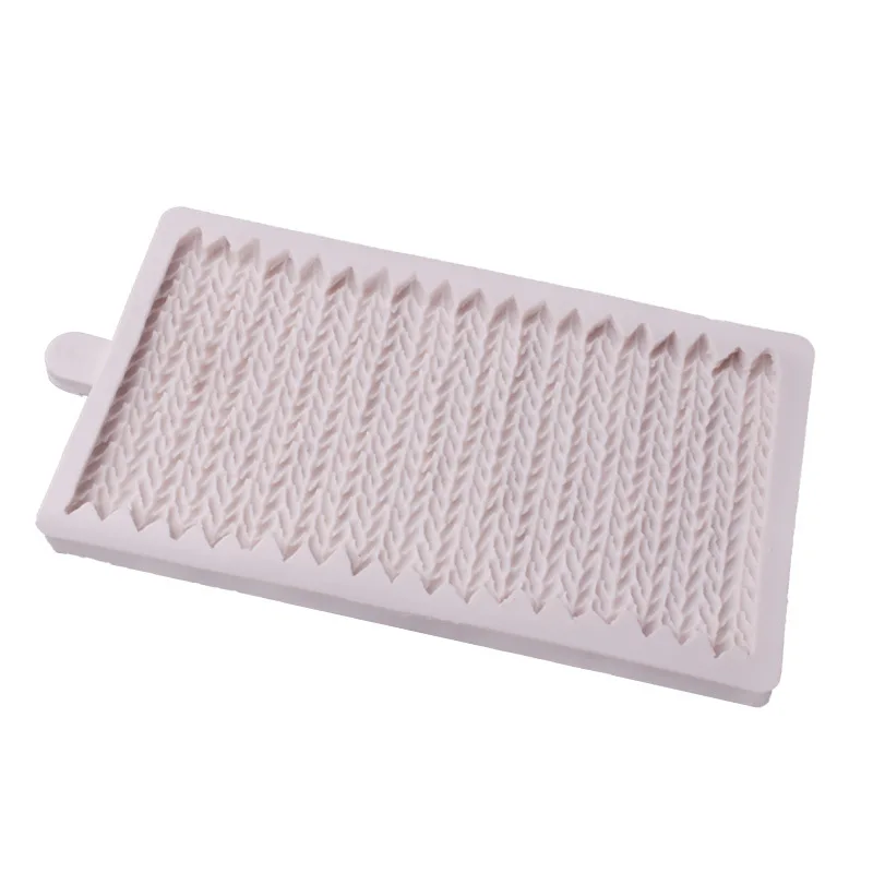 Sweater Pattern Knitting Texture Woolen Yarn Shape Silicone Mold Fondant Tools