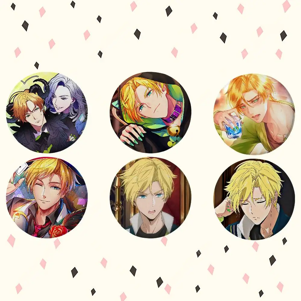 Anime Satan Cartoon Round Exquisite Badge Brooches Creative Pins For Clothes Hat Backpack Gift Accessories