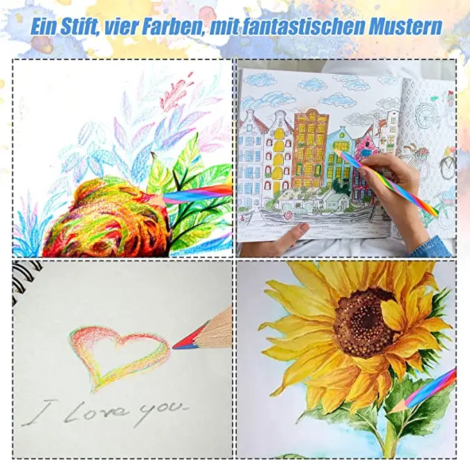 8-częściowy ołówek w kolorze tęczy Akcesoria do rysowania Narzędzie do malowania Ołówki do graffiti