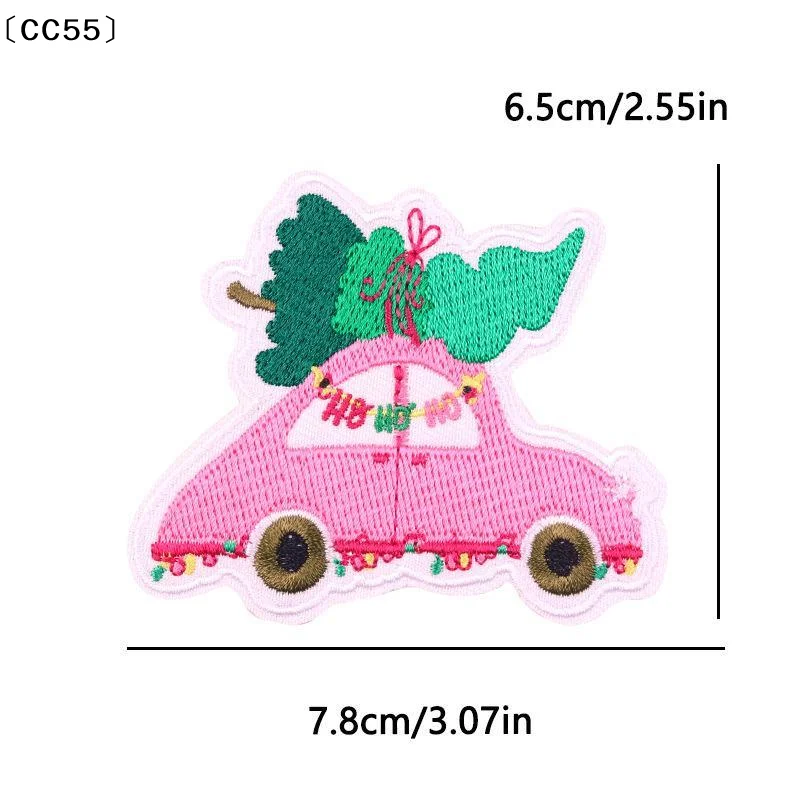 10PCS  Merry Embroidered Patches Christmas Santa Claus,Bow,Tree,Boots Patch Iron On Patches For Clothing Letter Badges〔CC55〕