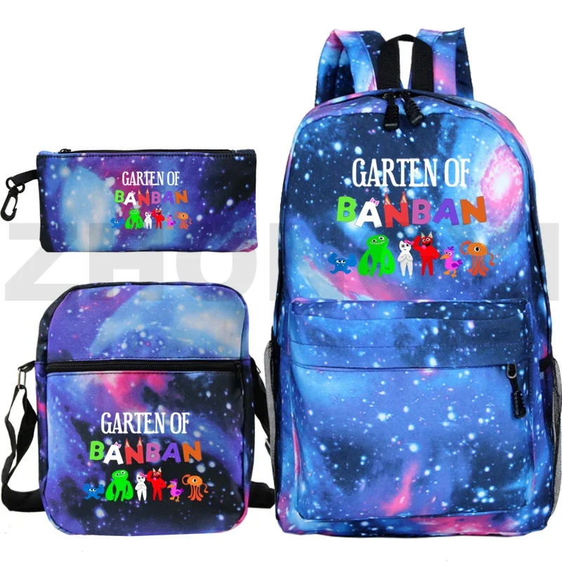 Children Cartoon Garten of BanBan 2 School Backpack Zipper Casual Hiking Rucksack Garten of BanBan Game Notebook Print Satchel