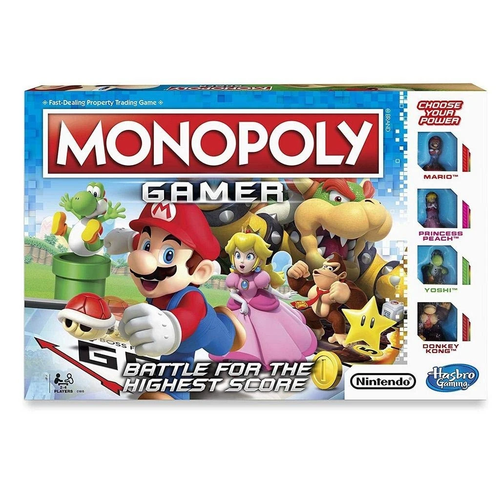 

Super Mario Monopoly Critical Thinking Game - Hasbro Edition Classic Board Game Adventure