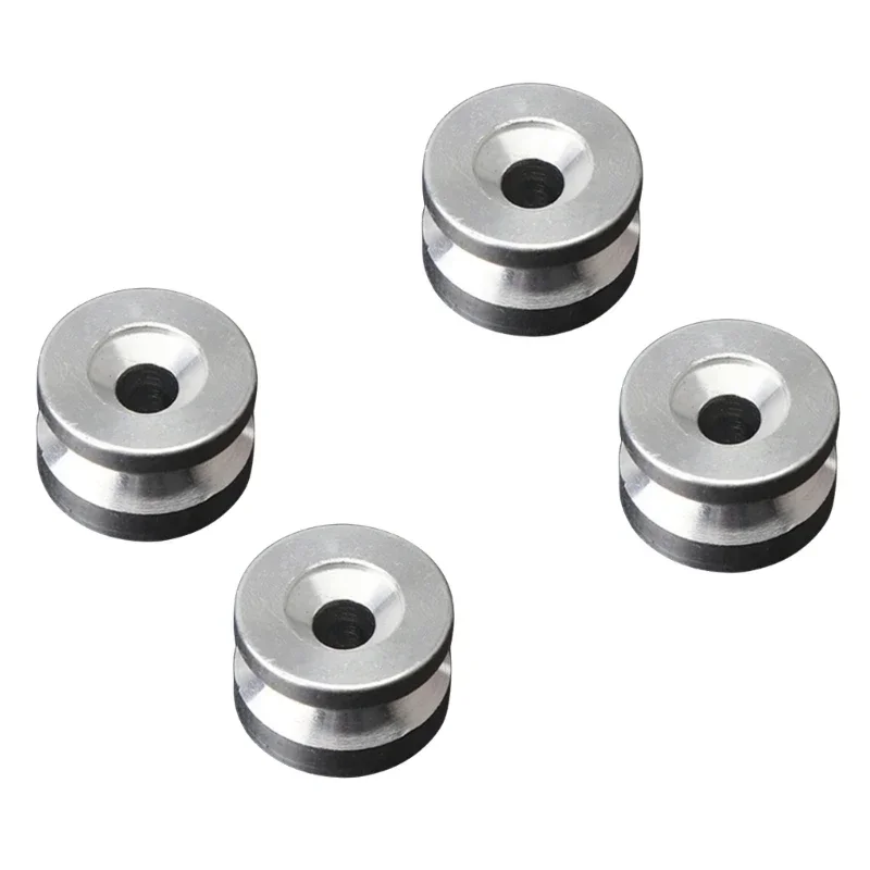 4pcs Universal Motorcycle Rear Luggage Tail Top Box Helmet Trunk Bracket Base Plate Bushing Pad Buckle Spacers