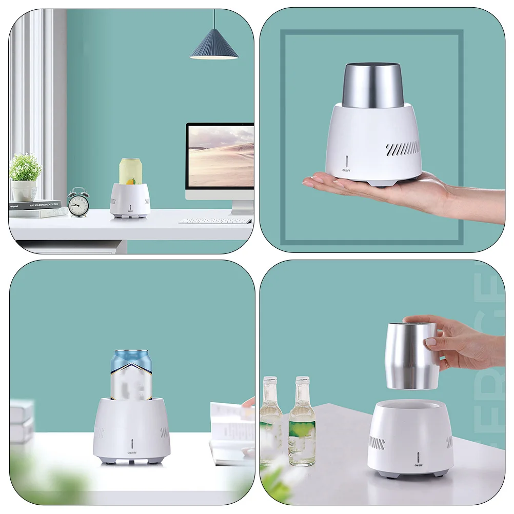 

Electric Cooling Cup Portable Can Cooler for Soda Cider Tea Drink Beverage Cooler Desktop Rapid Refrigeration Party