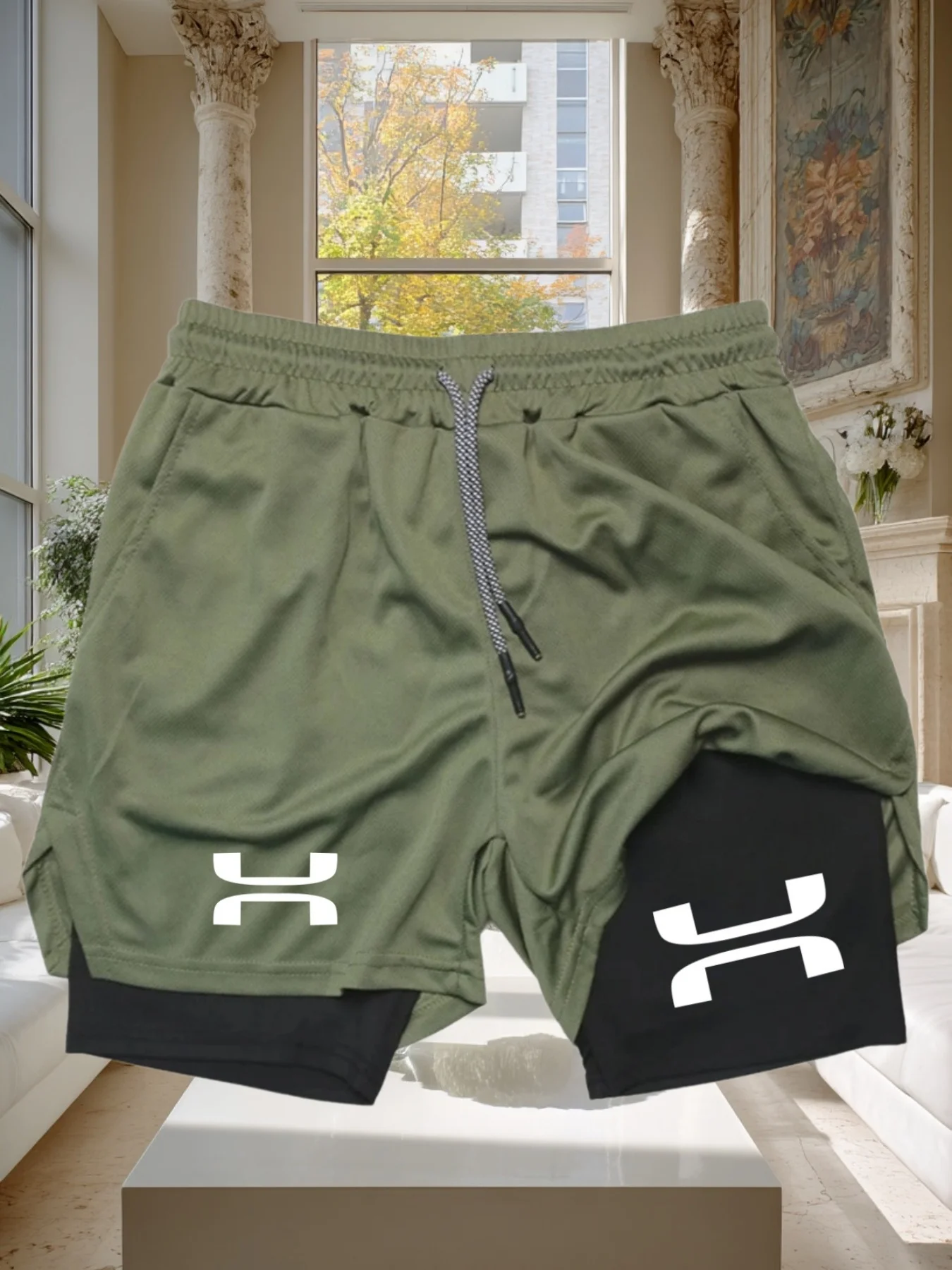 

Men's athletic-style double-layer shorts a brand-new summer style perfect for the gym and running stylish, breathable