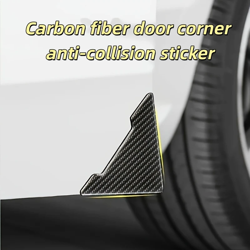 

1 Pair/2 Pairs of Carbon Fiber Texture Anti-Scratch Oil Film, Anti-Scratch and Anti-Collision Strips for Car Door Edges, Prevent Scratches When Opening the Door, Car Protective Film, Car Accessories