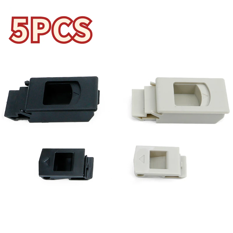 5pcs DK725-3B Side Door Buckle MS735 Push Concealed Handle Nylon Plastic PP Snap Action Hasp MS725