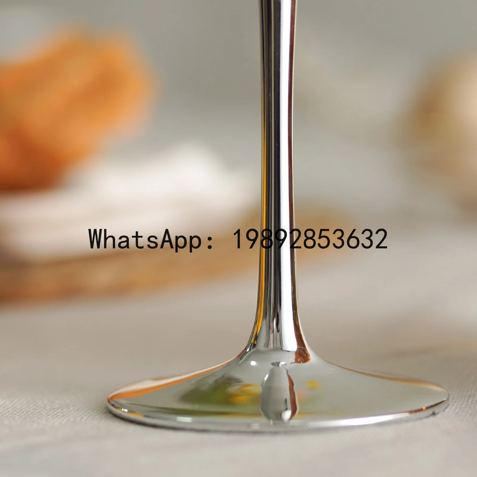 Luxury champagne flutes set - crystal stem glasses for home, sweet wine glasses