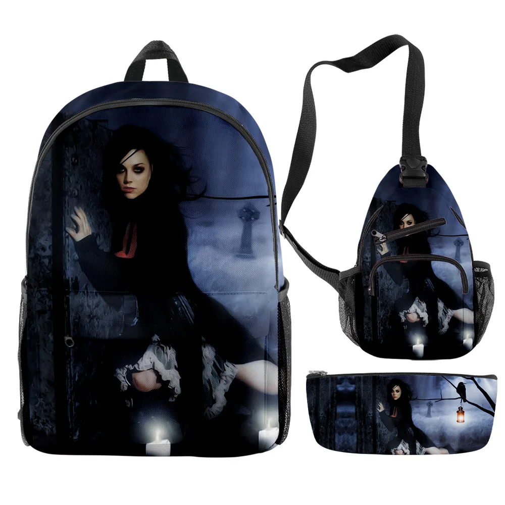 

Amy Lynn Lee Merch, новинка 2023 года, рюкзаки, комплекты из 3 предметов, рюкзак на молнии, модная сумка на плечо, студенческая сумка-карандаш