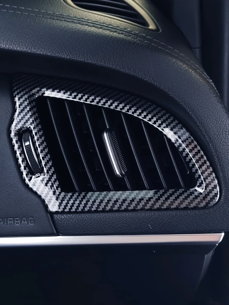 

Lcars Car Air Vent Decorative Strips Are Suitable for Kia Stinger 2018-2023 Models, Decorative Covers for Air Vents on Both Sides of the Dashboard, Car Interior Carbon Fiber Style Abs Accessories