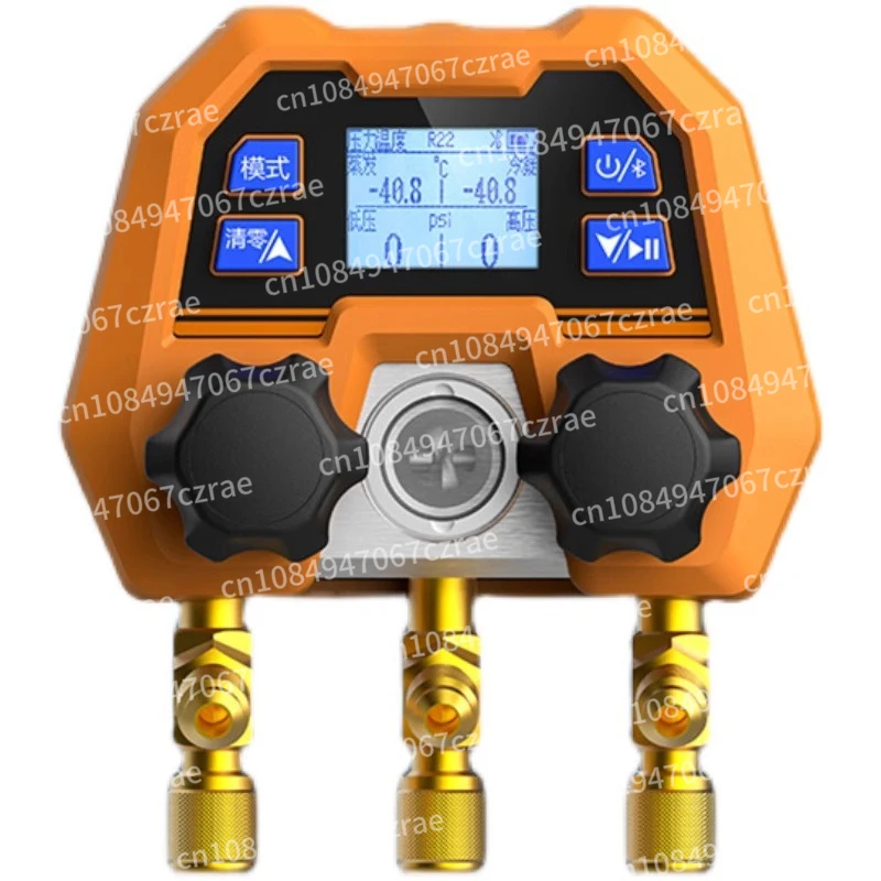 Drop resistant pressure gauge, electronic pressure gauge, D M G-4B digital dual gauge valve, precise selection of refrigerant