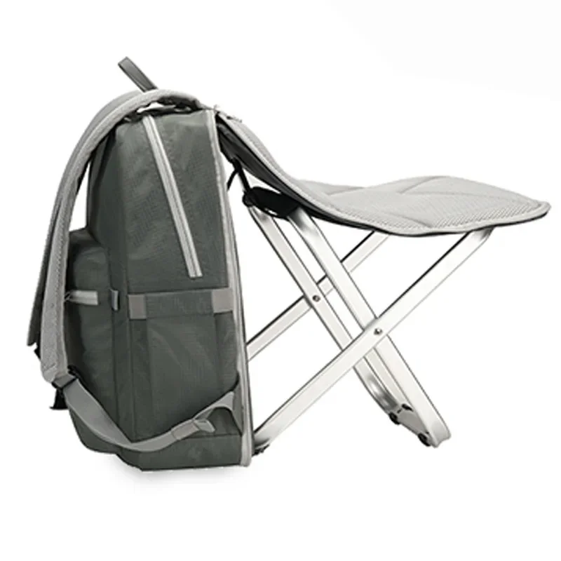 

For For 2 In 1 Folding Fishing Chair Backpack Lightweight Stool Combo For Camping Mountain Hiking Picnic BBQ Outdoor Tourist Equ