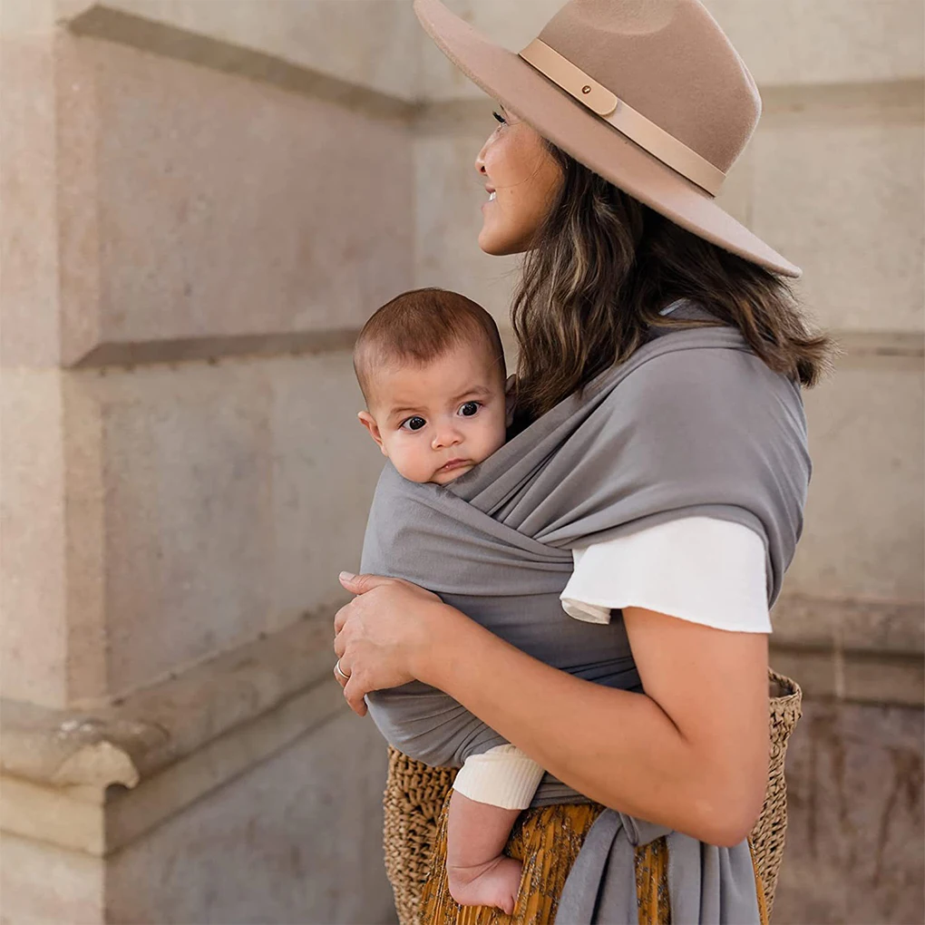 Toddler Wraps Strap Hands-free Front Sling Carrier Band Soft Comfortable Wrapping Children Infant Accessory  Dark Gray