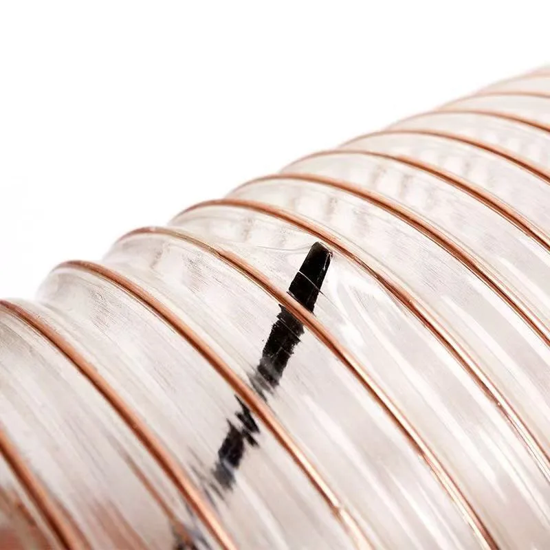 4" Flexible Dust Collection Hose, Heavy Duty PVC Dust Debris and Fume Collection Hose for Dust Collection Systems, Clear Color