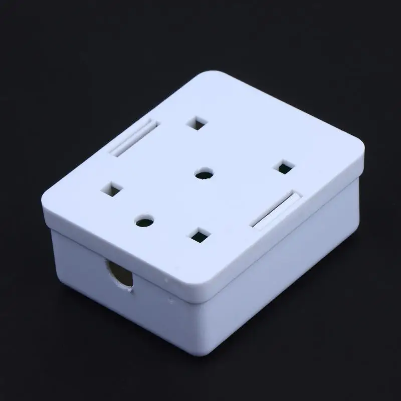 Port Surface Mount Box Easy Maintain ABS Face Plate Keystone Jack for Campus Network Equipment Upgrade Projects