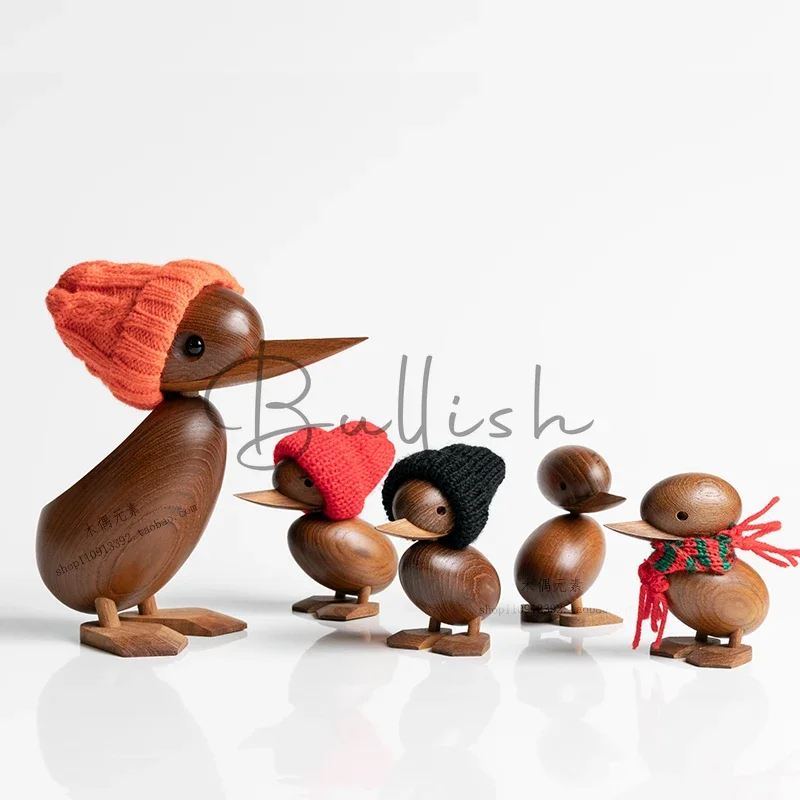 Duck ornaments wall holes shelf ornaments desk decoration