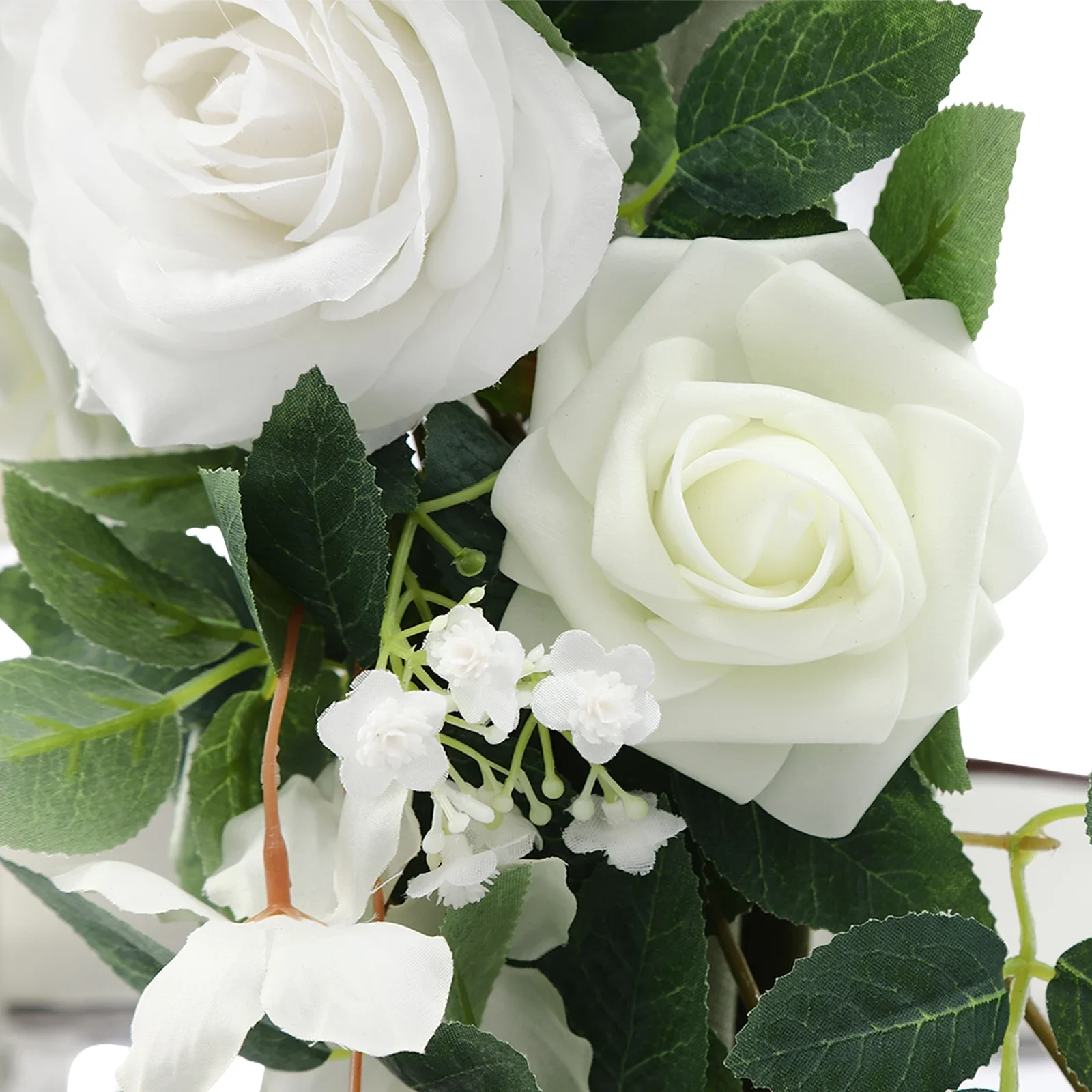 6 قطع من زينة كرسي الزفاف مع أقواس شريطية وأقمشة ثني خضراء للغابات 3 في 1 للاحتفال بحفلات أعياد الميلاد