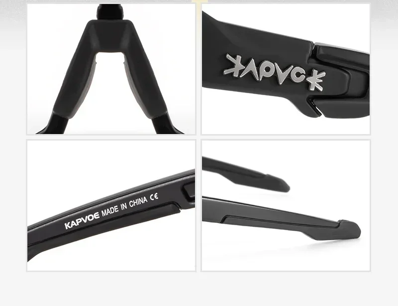 Kapvoe Photochrome Radsportbrillen für Männer und Frauen Straßen-MTB-Mountainbike-Fahrradbrillen Sportbrillen für Radfahren und Laufen – Detail 7