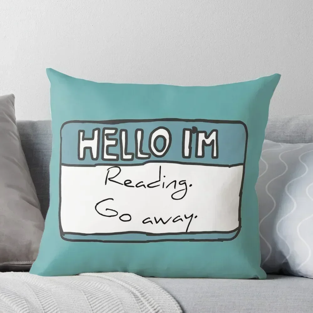 

Hello I'm Reading Throw Pillow Luxury Pillow Cover Cushion Cover Set Custom Cushion Decorative pillowcase pillow