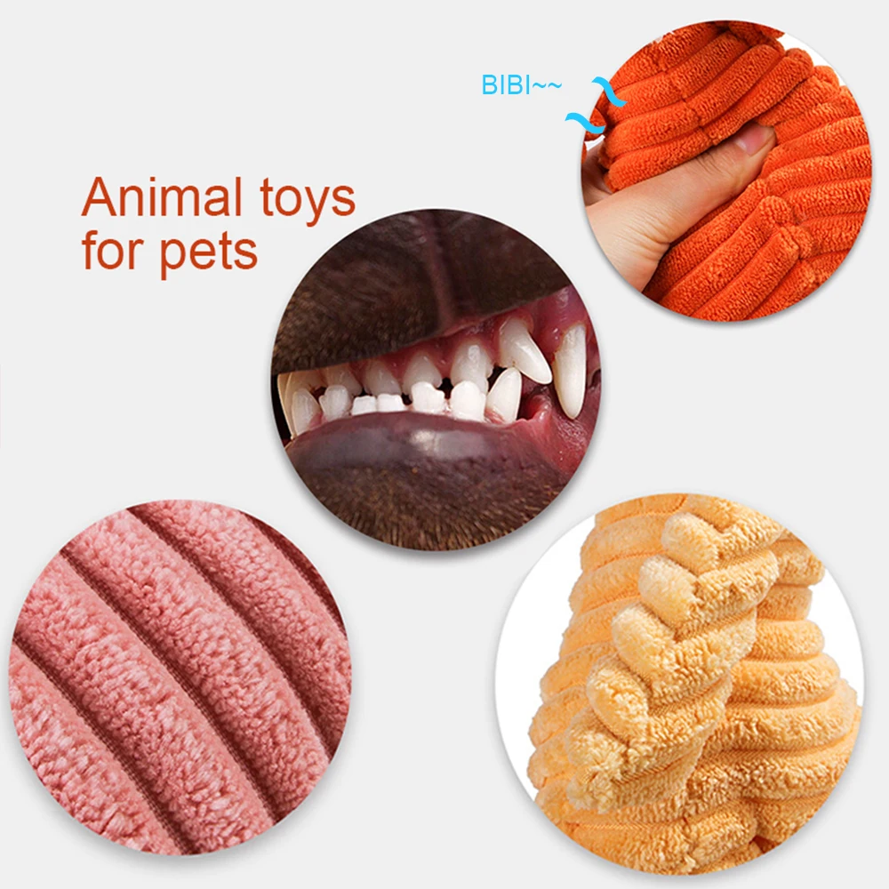 Bite resistant and cute dog,bear,rabbit,sheep,fox, corduroy dog toy, cat and dog grinding teeth, cleaning teeth, happy play